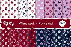 Digital paper - wine polka dot Product Image 1