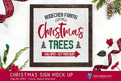 Christmas, Holiday Sign Mock ups, 2 VERSIONS! Styled photos Product Image 1