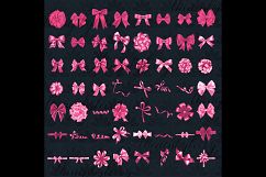 56 Pink Bows and Ribbons Clip Arts PNG Transparent Product Image 2