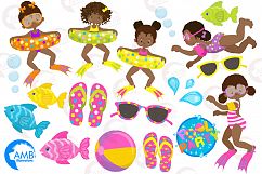 Pool party Mega clipart, graphics pack AMB-1998 Product Image 4