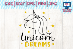 unicorn svg, unicorn face svg, unicorn dxf, cricut cut files, silhouette, vector, stars svg, unicorn silhouette, unicorn party Product Image 7