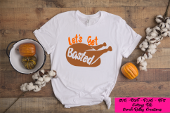 Let&#039;s Get Basted SVG, Turkey SVG, Thanksgiving SVG Product Image 1