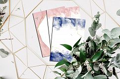 Navy Blue and Pink Invitation Templates Product Image 3