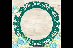 100 Vintage Circle Frame Clip Arts, Vintage Circle Mirror Product Image 3