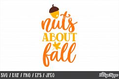 Nuts About Fall SVG DXF PNG EPS JPEG Cut Files, Designs Product Image 1