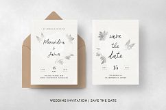 Watercolor Sprigs Wedding Invitation Suite Product Image 10