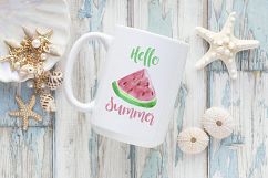 15oz Mug Mockup - blue wood summer shells Product Image 2
