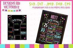 DIY Birthday Chalkboard, SVG, DXF, PNG, PSD Product Image 3