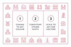 Line Icons - Landmarks Product Image 3