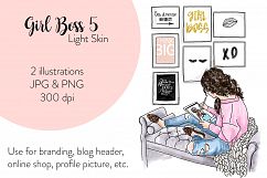 Fashion illustration - Girl Boss 5 - Light skin Product Image 1