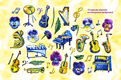 Watercolor big summer musical set Product Image 2
