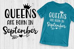 Queens are born in September SVG, September Birthday svg Product Image 2