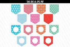 Patterned Pockets Monogram SVG,DXF,PDF,AI,EPS Product Image 1