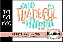 One Thankful Mama- Thanksgiving Embroi Product Image 1