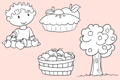 Apple Harvest Digital Stamps Product Image 4