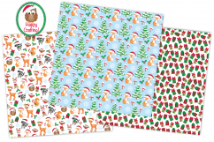 Christmas digital papers, Christmas patterns Product Image 5