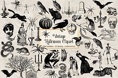 Vintage Halloween Clipart Product Image 1