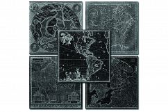 Chalkboard Maps Digital Paper - 14 Antique Papers Product Image 4