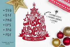 Assorted Christmas Tree - SVG EPS DXF PNG PDF JPG Cut File Product Image 1