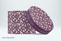 Round craft box mockup. Carton box. Product Image 4