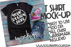 Black t shirt mock up 6516 Product Image 1