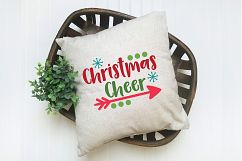 Christmas Cheer - Christmas SVG Cut File - DXF PNG EPS JPG Product Image 5