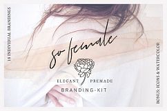 So Female Branding Kit + Watercolours Product Image 1