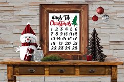 Christmas Countdown SVG Cut File - Days &#039;Til Christmas Product Image 2