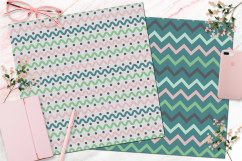 Pink, Green, Blue, Grey Seamless Digital Patterns Product Image 3