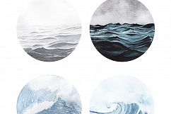 OUTDOOR: circle watercolor illustrations Product Image 3