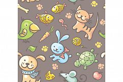 A collection of hand-drawn seamless kids patterns Product Image 10