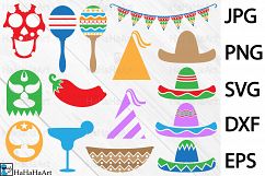 Fiesta Monogram - Clip art / Cutting Files - 32c Product Image 2