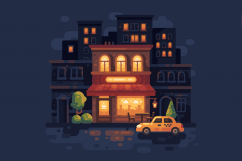 Night street cafe Product Image 3