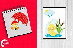 Rainy Day Ducks graphic, illustration, Clipart pack AMB-1823 Product Image 2