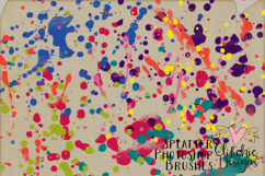 Photoshop Brushes - Grunge Watercolor Paint Splatter Brushes Product Image 2