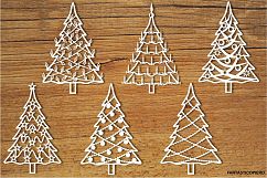 Christmas tree 2 SVG files for Silhouette Cameo and Cricut. Product Image 1