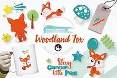 Woodland fox graphics and illustrations Product Image 1