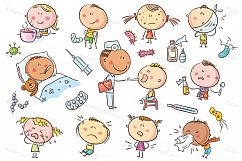 Kids healthcare, families, kids, doctors, illnesses Product Image 9