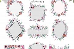 Arrangements &amp; Frames with peonies &amp; anemonies flowers Product Image 2