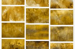 Gold Watercolor&amp;Marble Backgrounds Product Image 3