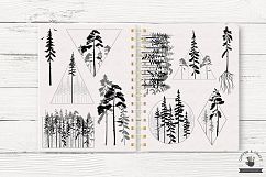 Pine Tree Silhouettes Product Image 2