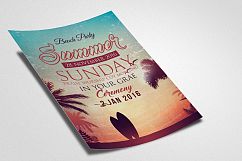 Sunday Beachy Pary Flyer Product Image 2