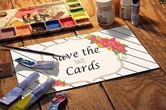 Double Sided Save The Date Card Product Image 1