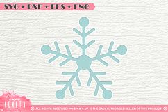 Snowflake| SVG DXF EPS PNG | Cutting File Product Image 1