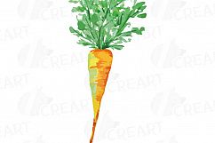 Watercolor Vegetables clip art pack, green and colorful vegetables. Healthy Food, eps png, jpg, svg, vector files included, instant download Product Image 7