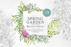 Spring Garden Watercolor Collection Product Image 1