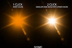 Lens Flare &amp; Stars Photoshop Brushes Product Image 5