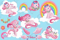 Magical Pink Unicorns clipart, graphics, illustrations AMB-1380 Product Image 5