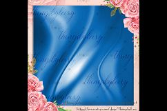 16 Royal Blue Luxury Silk Satin Cloth Texture Digital Papers Product Image 5