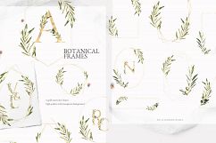 Grace &amp; Glory Botanical Alphabet Olive Watercolor Product Image 3